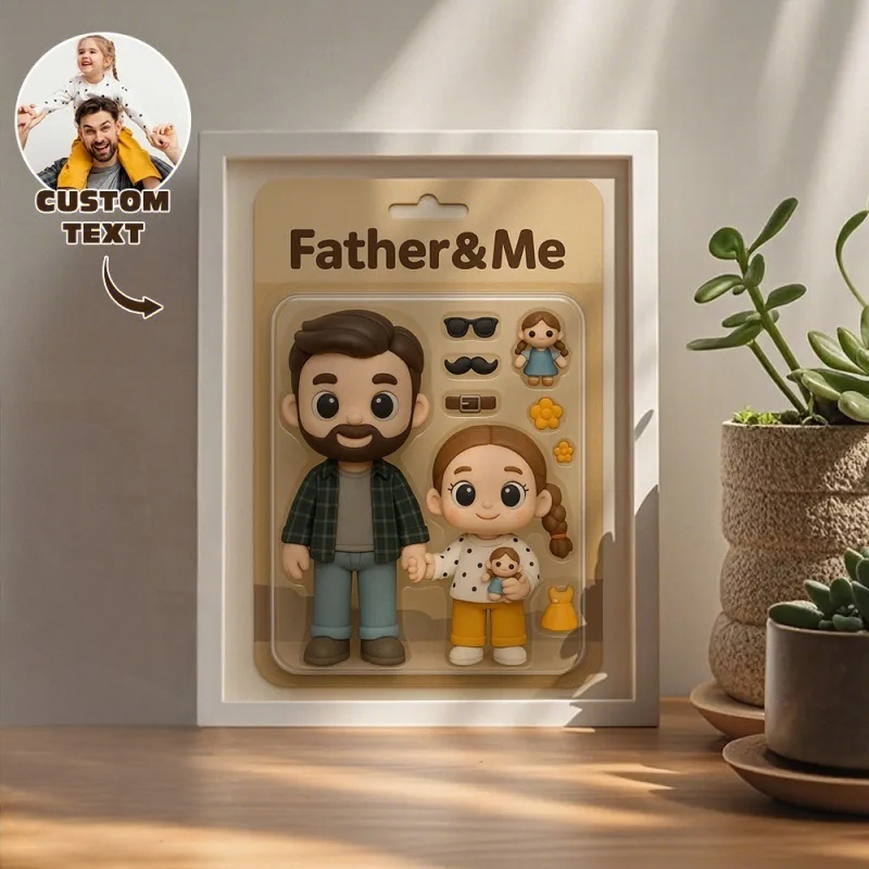 Custom Action Figure Portraits | Personalized Toy Box Art | Custom Photo Frame Decorations
