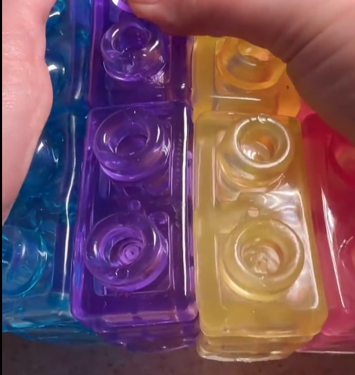 GUMMY BLOCK: 40-Piece Montessori Sensory Building Soft Blocks -