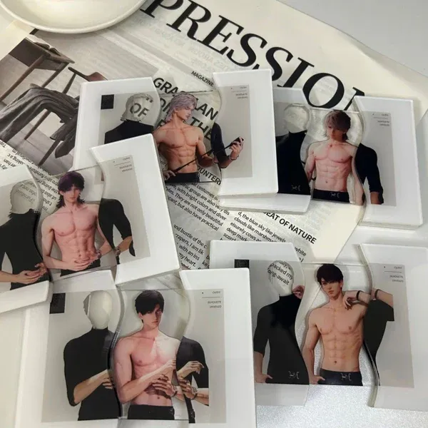 Custom Photo Pull-out Acrylic Photo Keychain Photo Bag Chain Gift For Fans