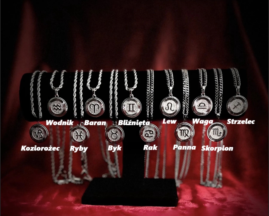 🌟🌈Zamów w przedsprzedaży dwanaście ekskluzywnych złotych i srebrnych naszyjników z zodiakiem✨🎁 (unisex)