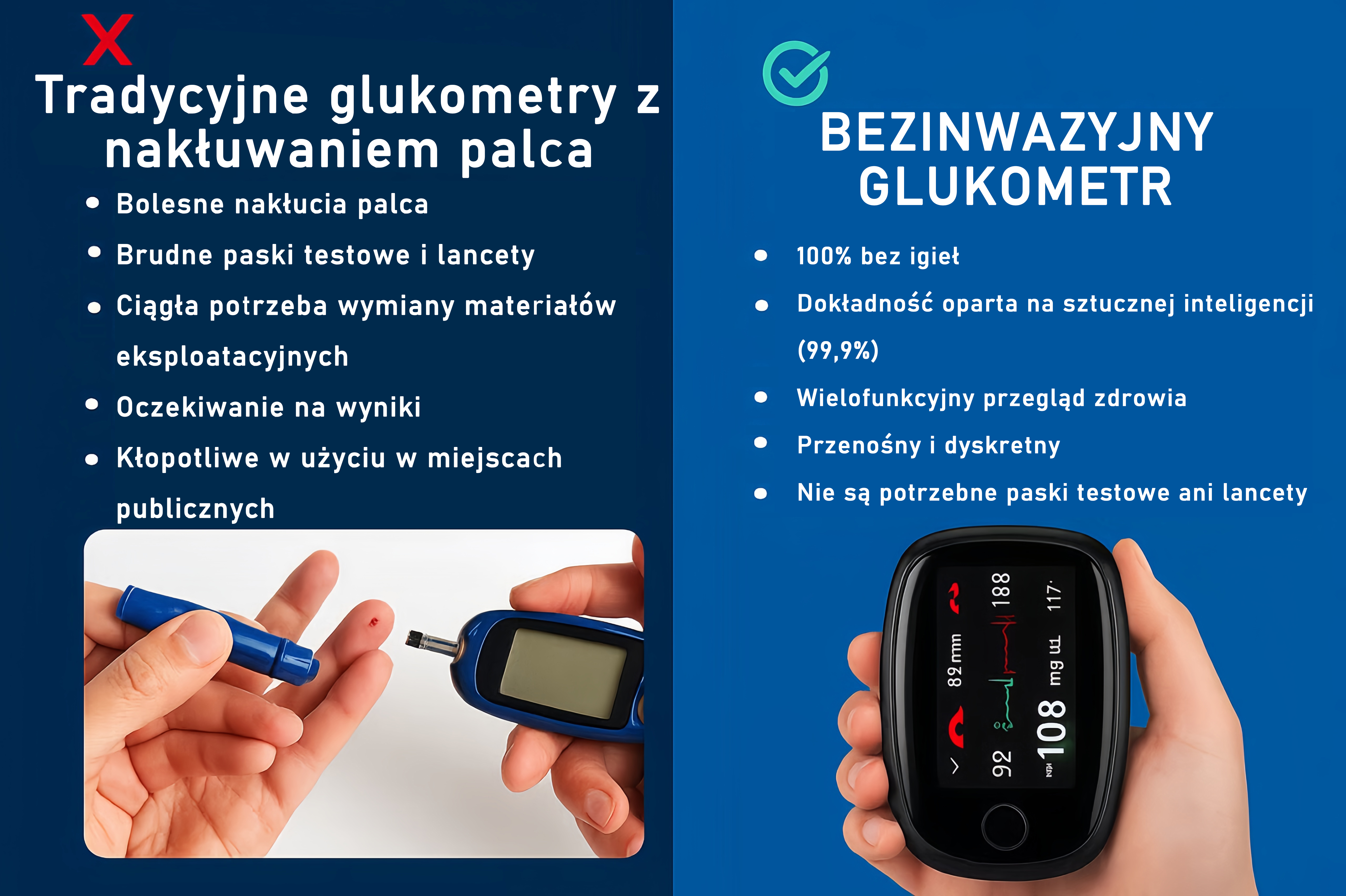 🔥Ostatnie 3 godziny: 70% TANIEJ 🏆 Bezinwazyjny glukometr [dokładność 99,9%] ✅ Zatwierdzony przez TGA