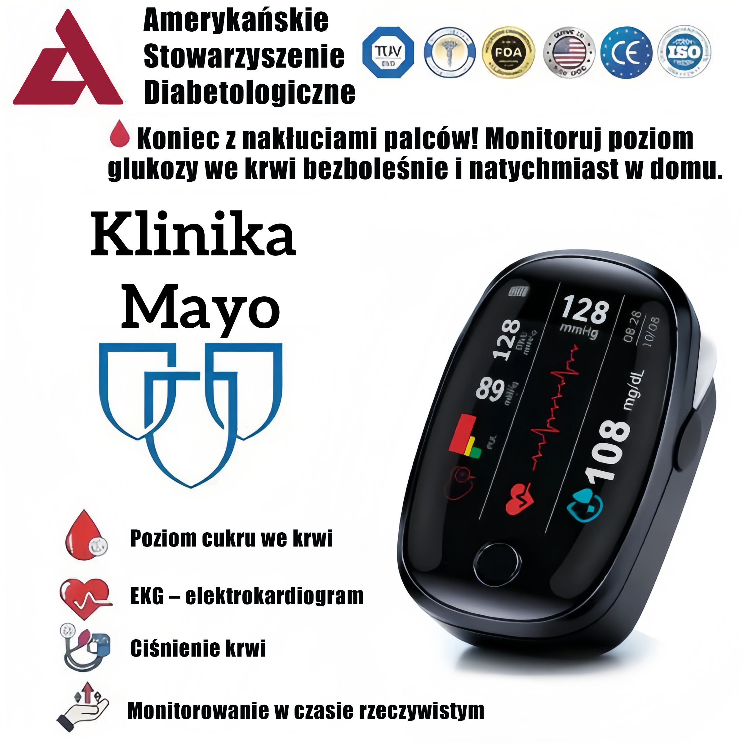 🔥Ostatnie 3 godziny: 70% TANIEJ 🏆 Bezinwazyjny glukometr [dokładność 99,9%] ✅ Zatwierdzony przez TGA