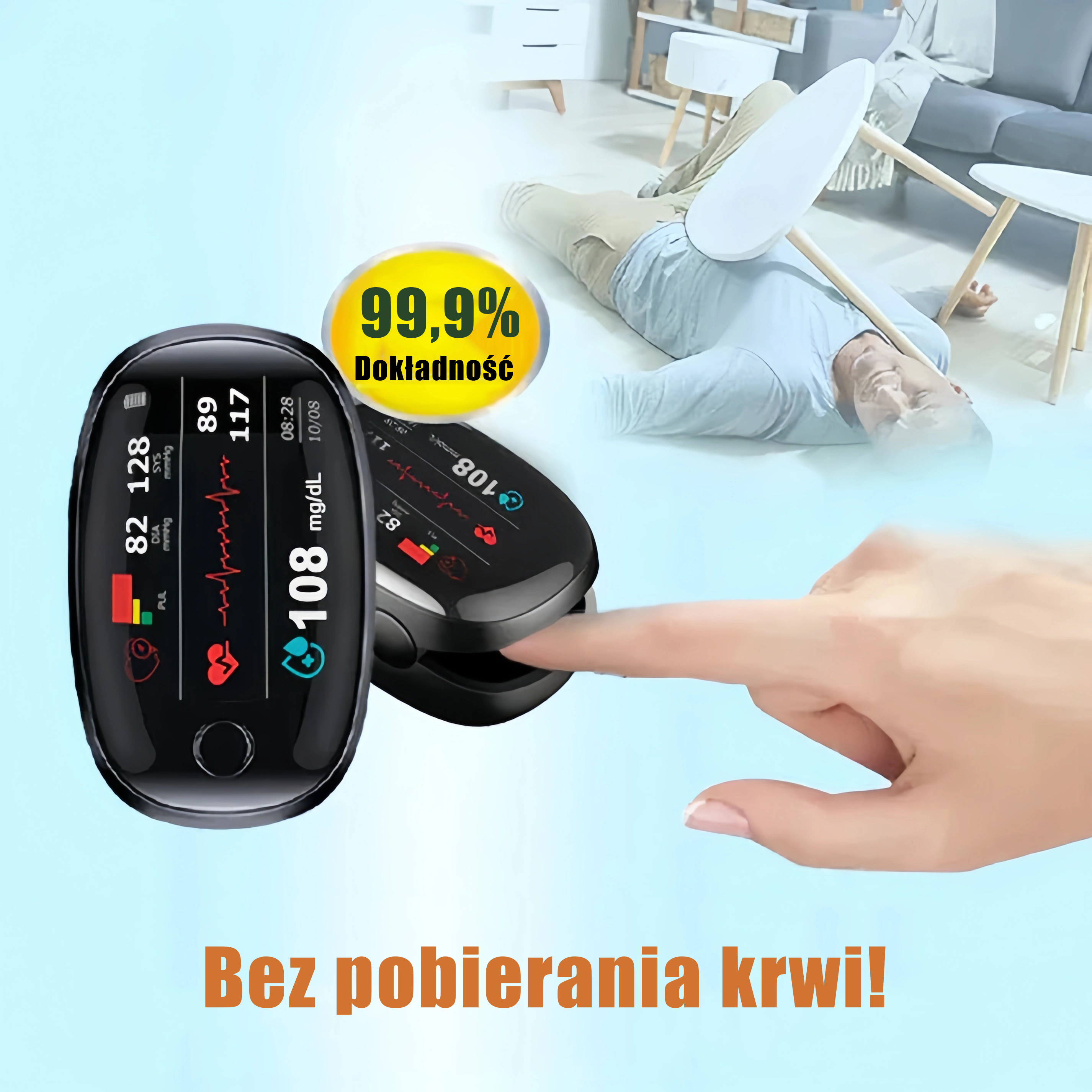 🔥Ostatnie 3 godziny: 70% TANIEJ 🏆 Bezinwazyjny glukometr [dokładność 99,9%] ✅ Zatwierdzony przez TGA