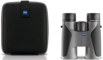 ZEISS Terra ED 10x42 černá/šedá + komfortní křížový popruh Zeiss