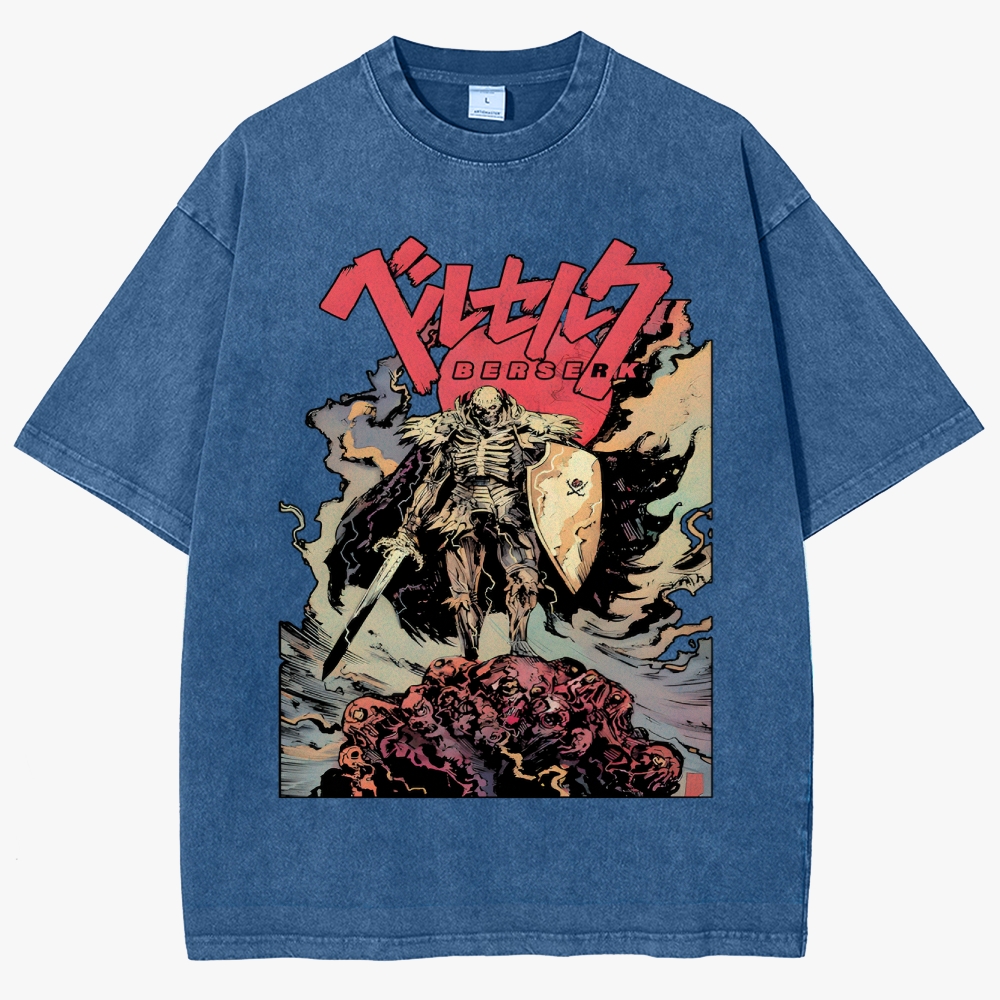 Vintage Berserk Anime Unisex Fit Washed T-Shirt