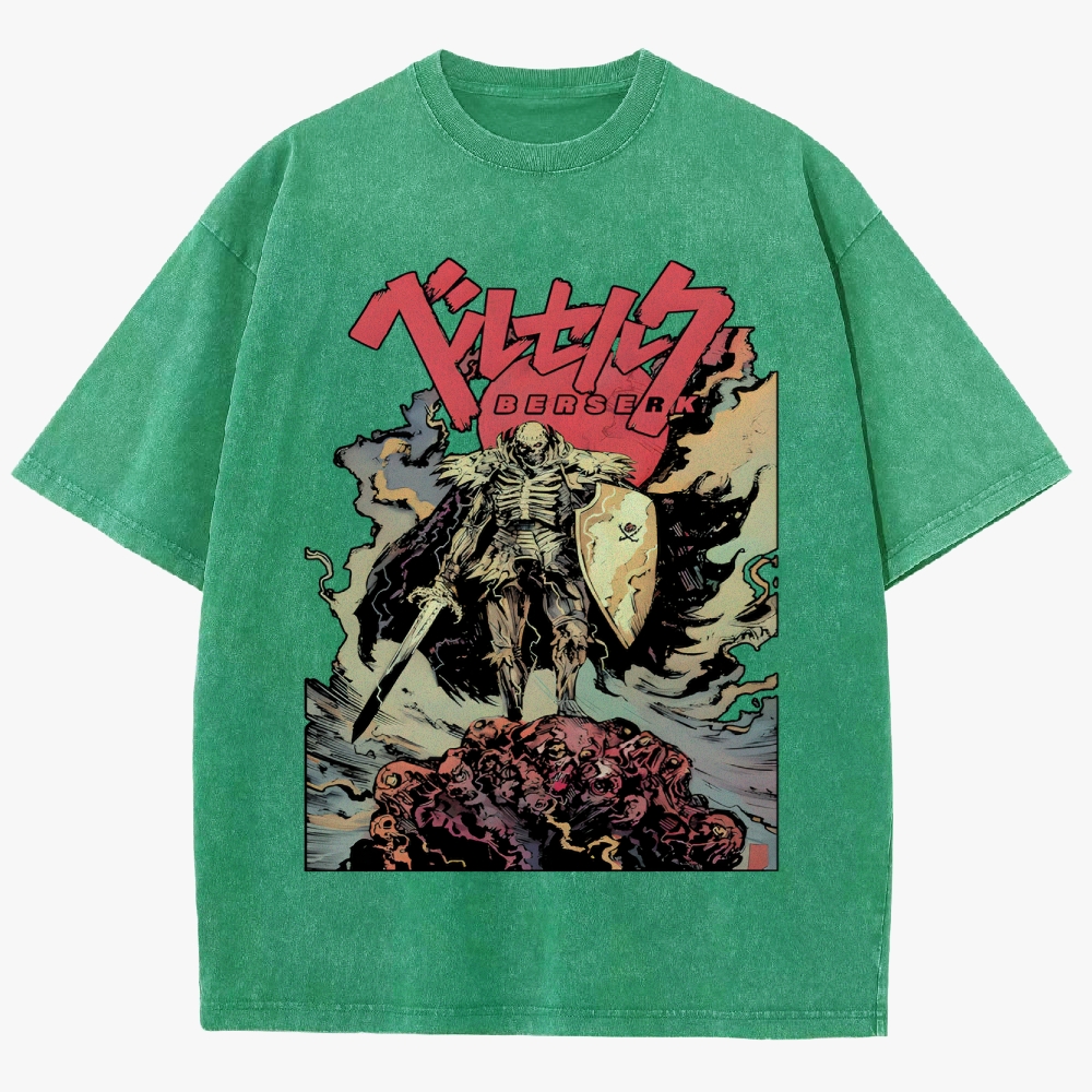 Vintage Berserk Anime Unisex Fit Washed T-Shirt