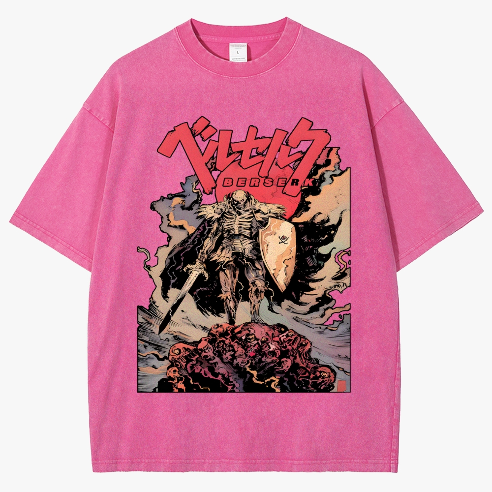Vintage Berserk Anime Unisex Fit Washed T-Shirt