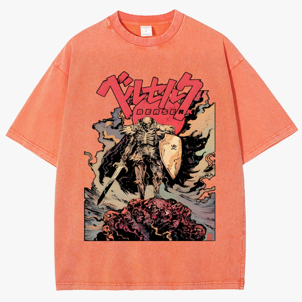 Vintage Berserk Anime Unisex Fit Washed T-Shirt