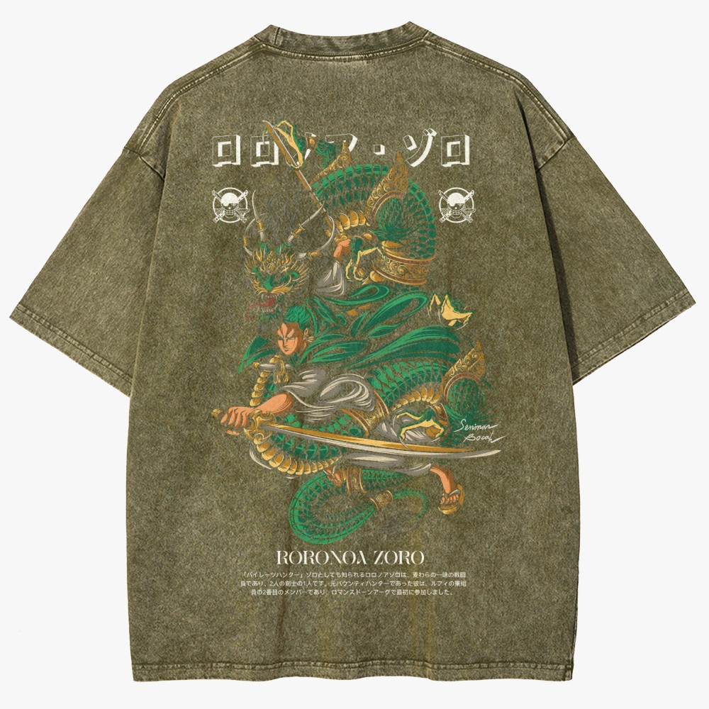 One Piece Anime Unisex Fit Washed T-Shirt