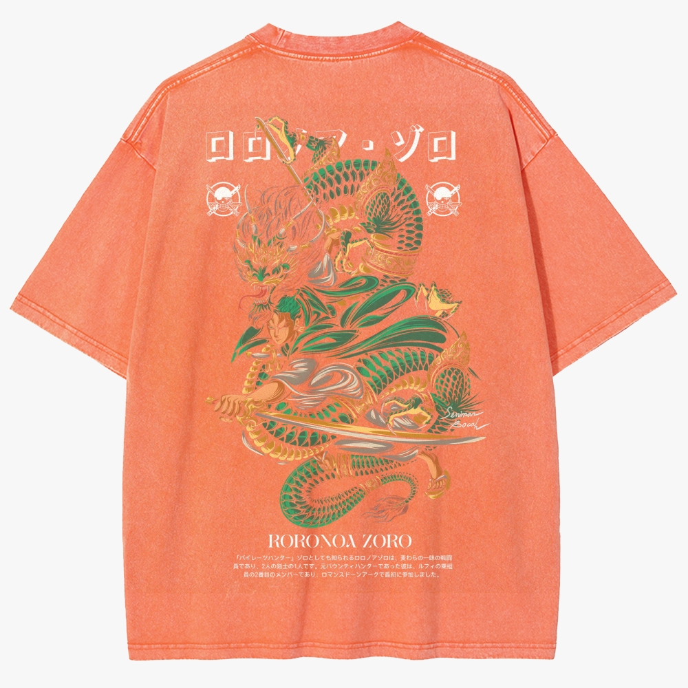 One Piece Anime Unisex Fit Washed T-Shirt