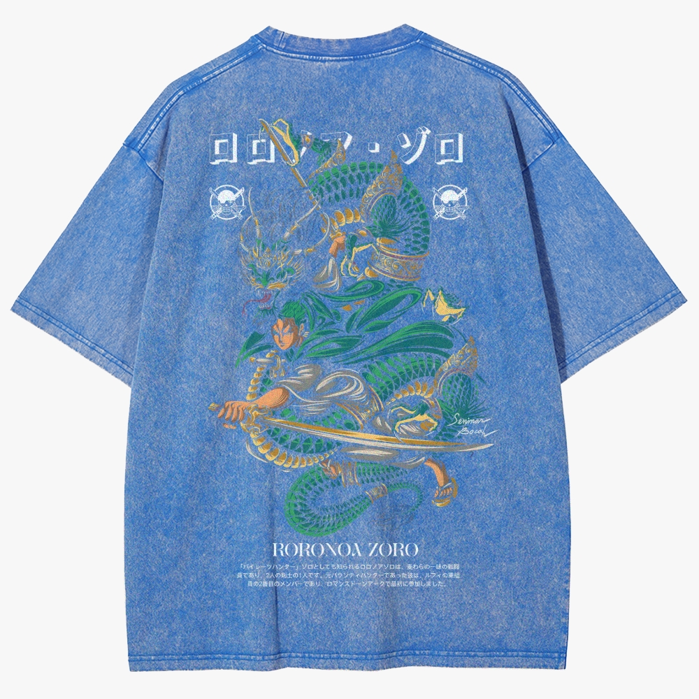 One Piece Anime Unisex Fit Washed T-Shirt