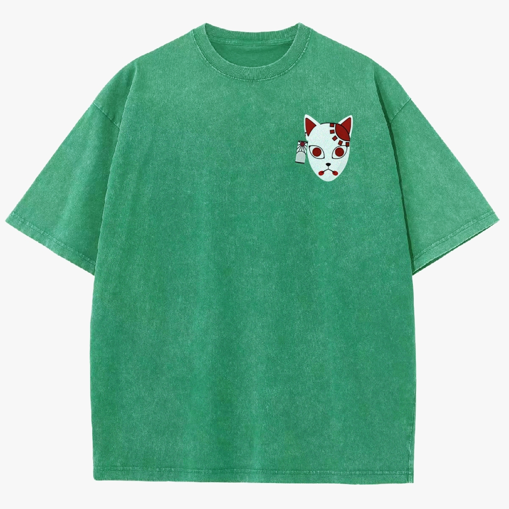 Demon Slayer Anime Unisex Fit Washed T-Shirt
