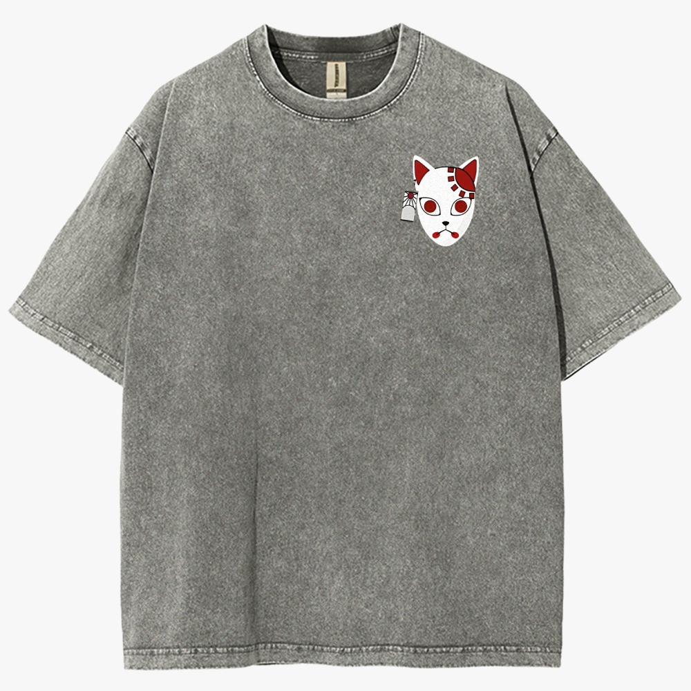 Demon Slayer Anime Unisex Fit Washed T-Shirt