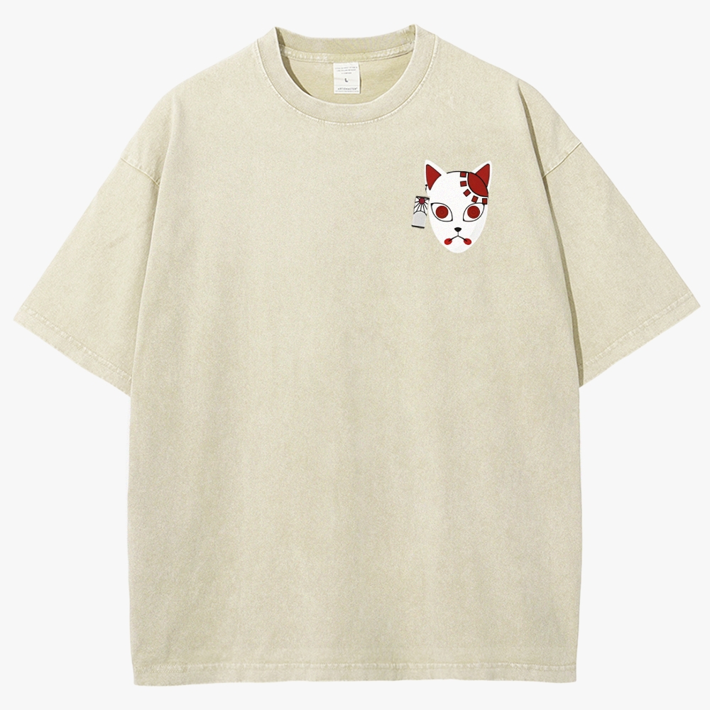 Demon Slayer Anime Unisex Fit Washed T-Shirt