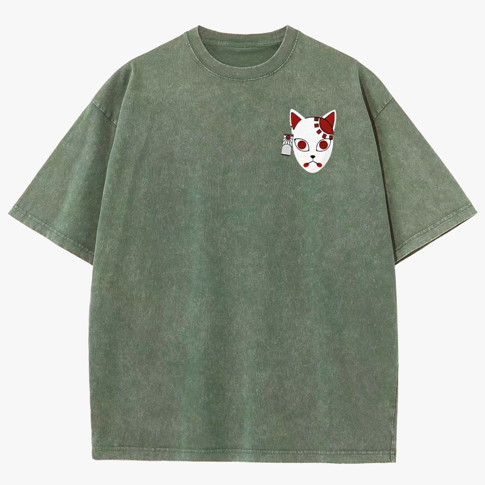 Demon Slayer Anime Unisex Fit Washed T-Shirt