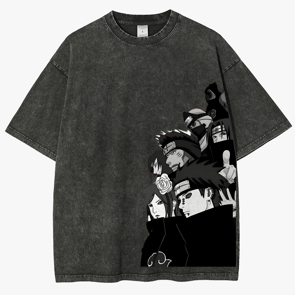 Naruto Unisex Fit Washed T-Shirt 2504006054