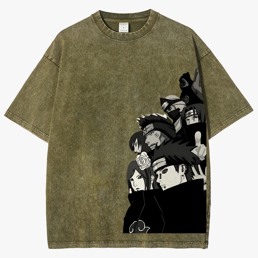 Naruto Unisex Fit Washed T-Shirt 2504006054