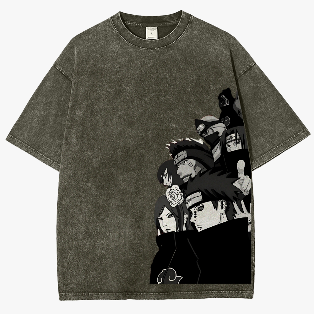 Naruto Unisex Fit Washed T-Shirt 2504006054