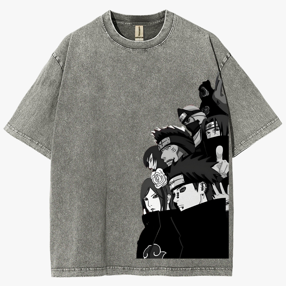 Naruto Unisex Fit Washed T-Shirt 2504006054
