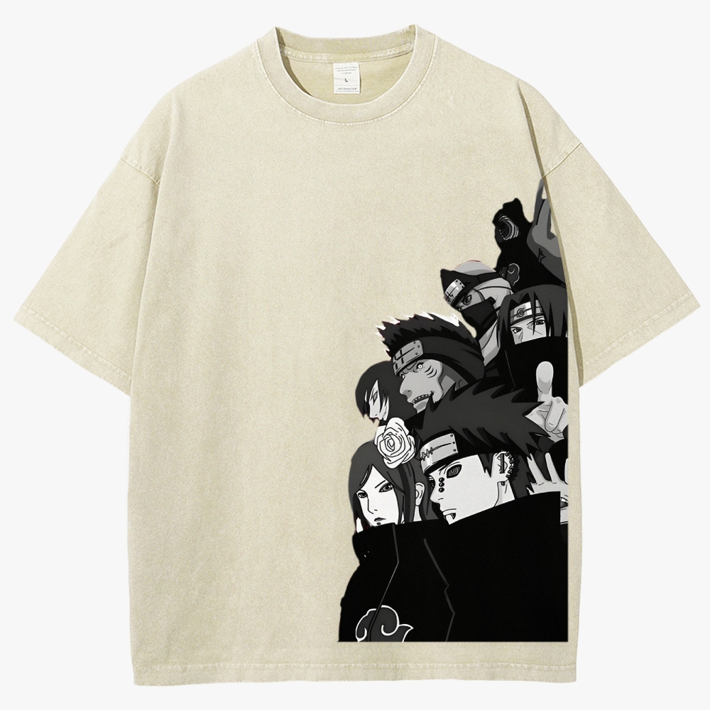Naruto Unisex Fit Washed T-Shirt 2504006054