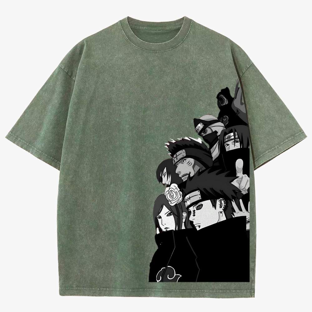 Naruto Unisex Fit Washed T-Shirt 2504006054