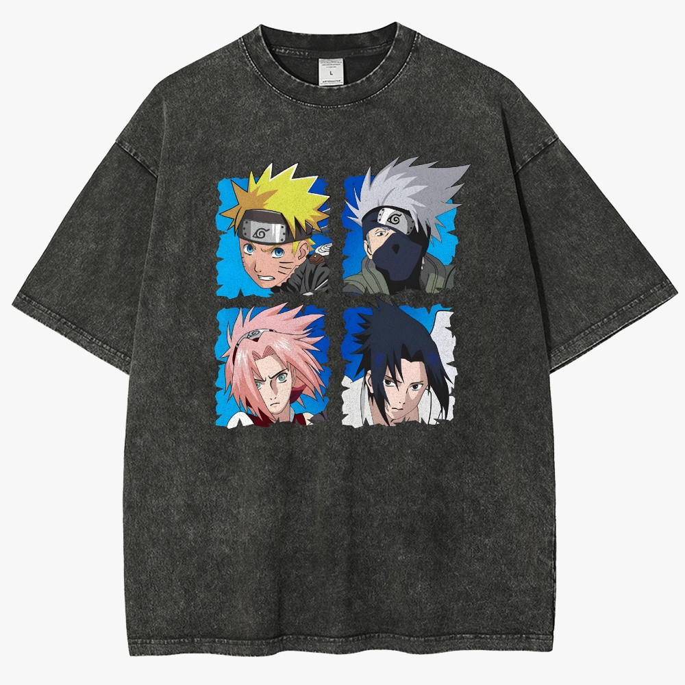 Naruto Unisex Fit Washed T-Shirt 
