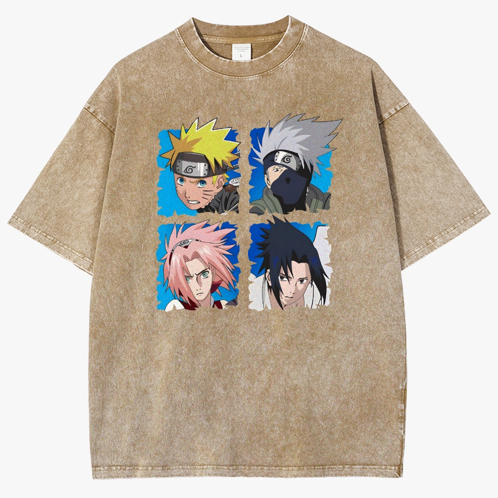 Naruto Unisex Fit Washed T-Shirt 