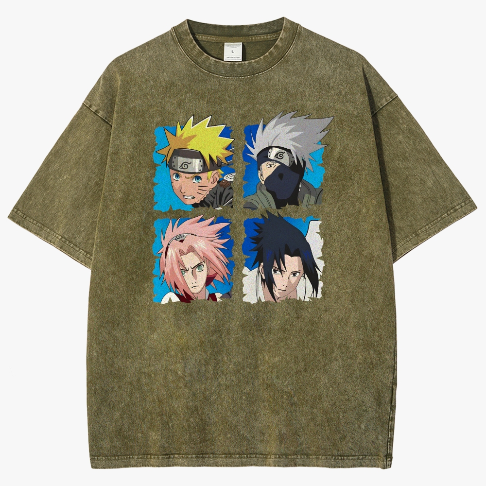Naruto Unisex Fit Washed T-Shirt 