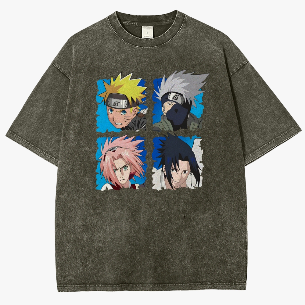 Naruto Unisex Fit Washed T-Shirt 