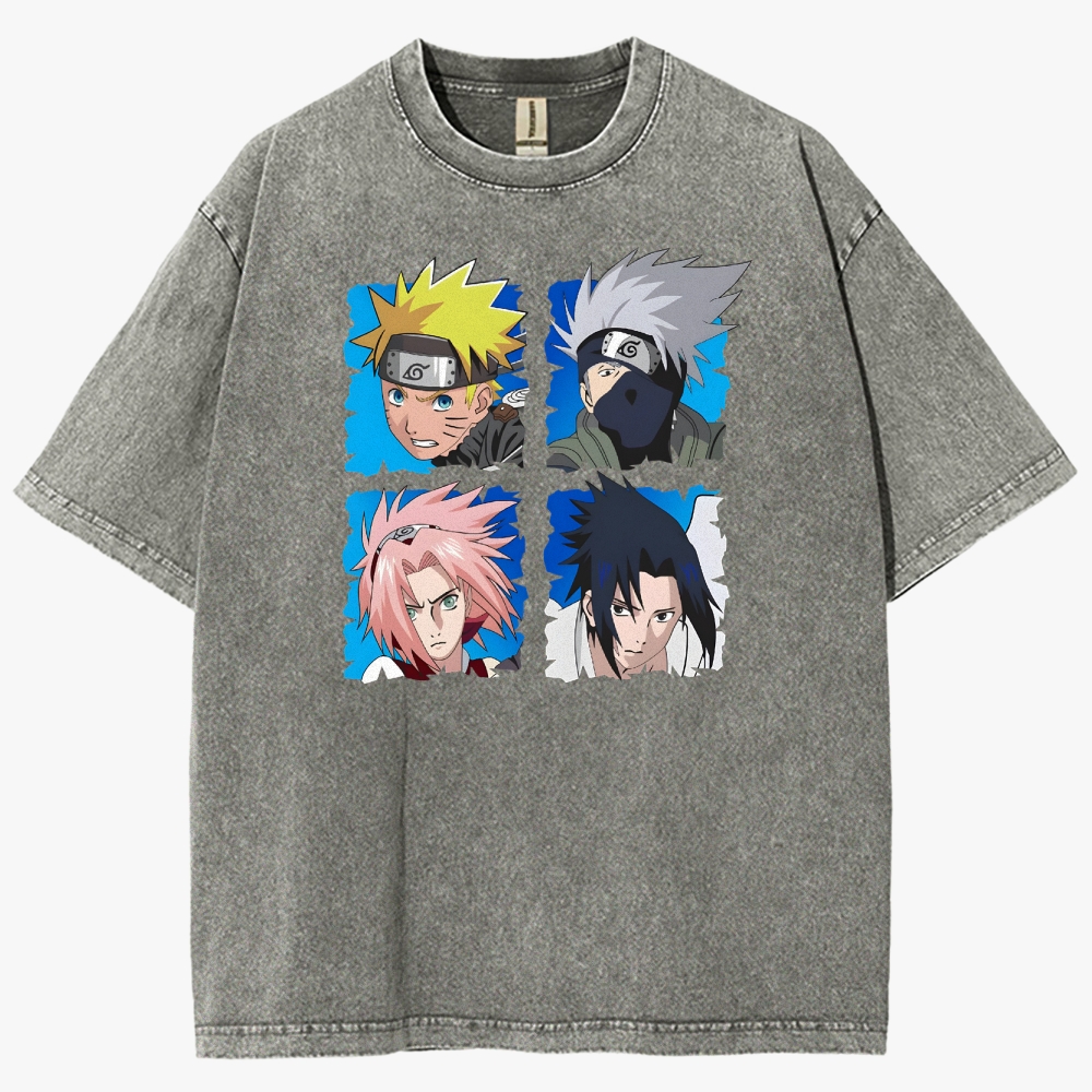 Naruto Unisex Fit Washed T-Shirt 