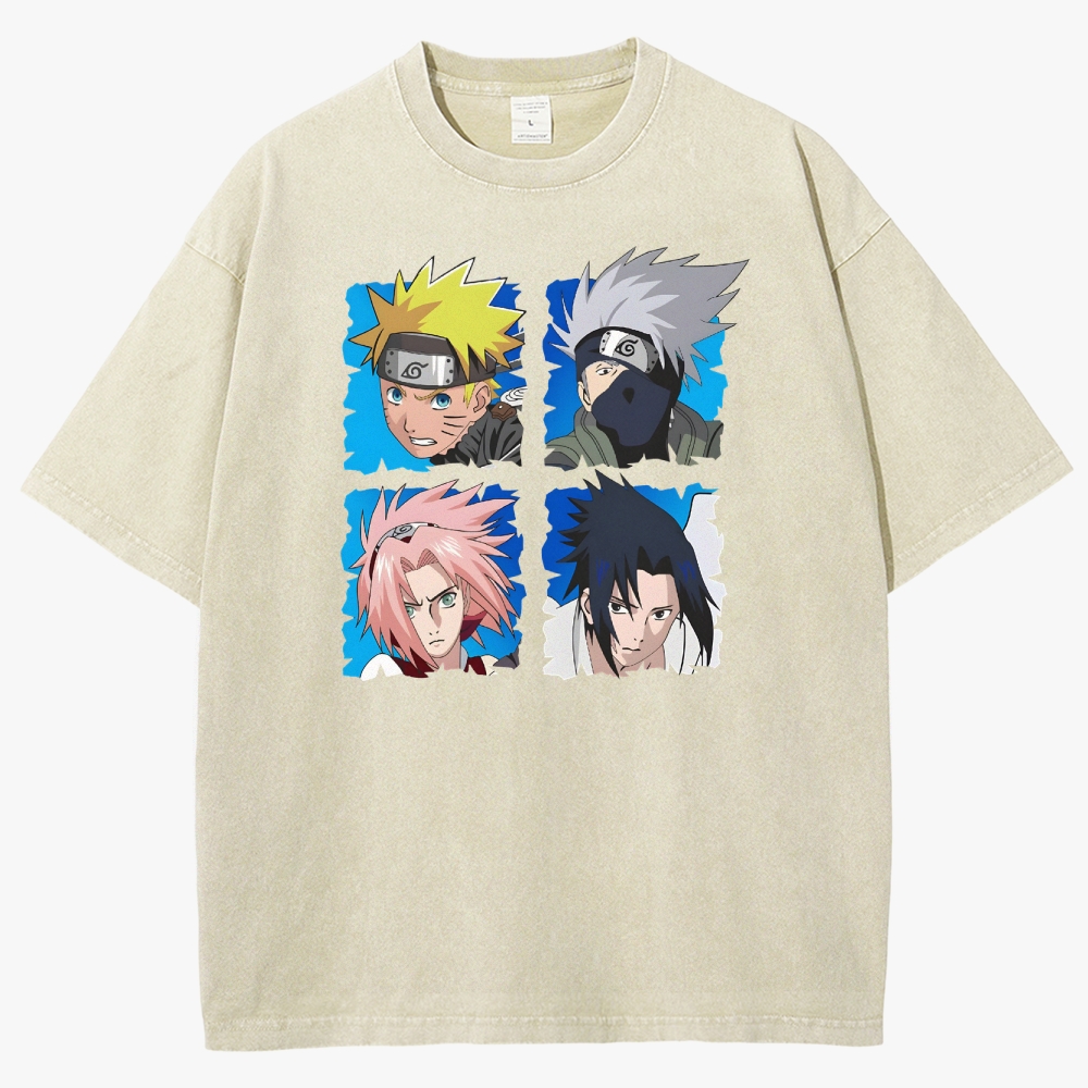 Naruto Unisex Fit Washed T-Shirt 