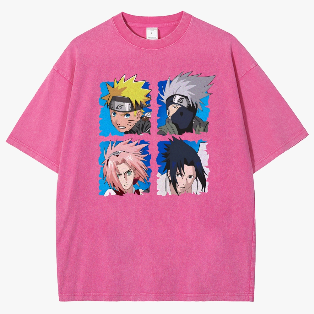 Naruto Unisex Fit Washed T-Shirt 