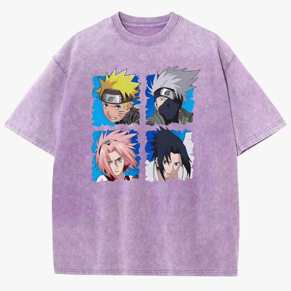 Naruto Unisex Fit Washed T-Shirt 