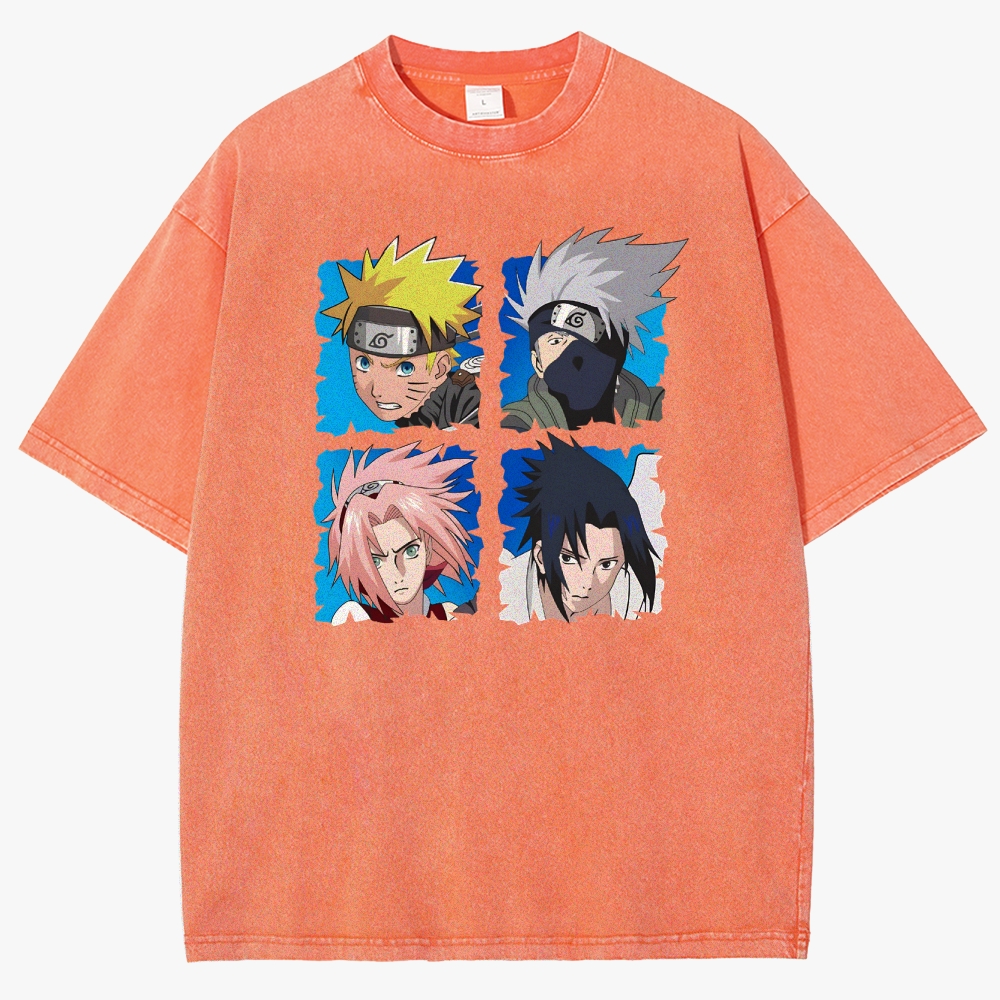 Naruto Unisex Fit Washed T-Shirt 