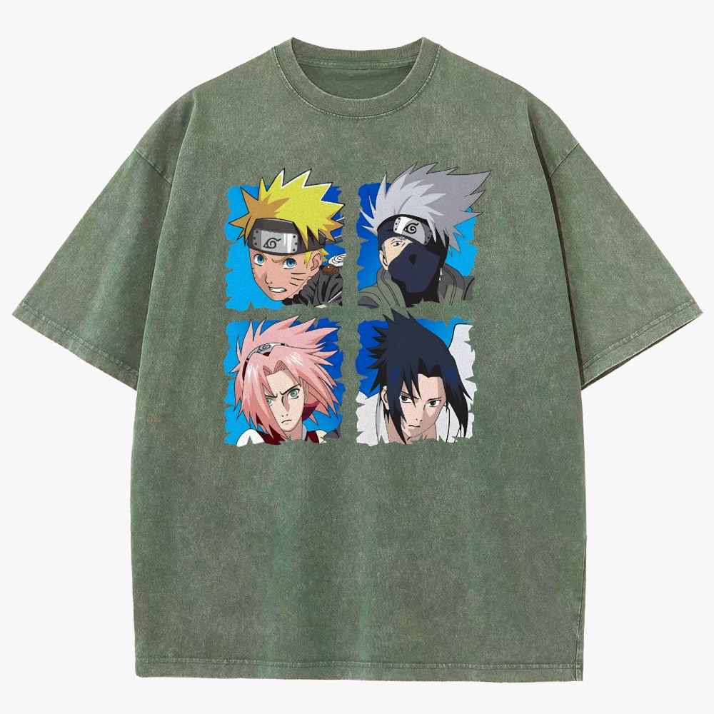 Naruto Unisex Fit Washed T-Shirt 