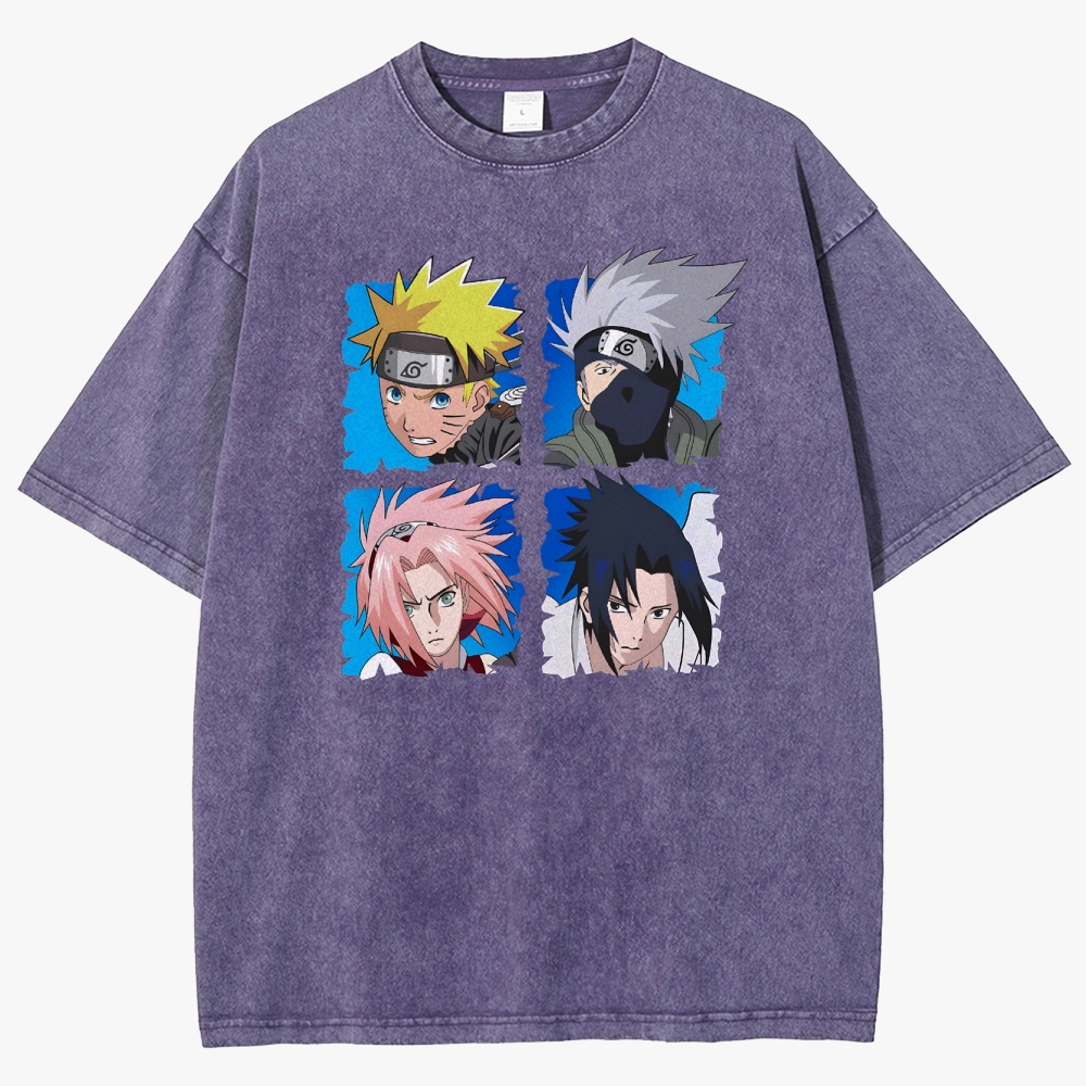 Naruto Unisex Fit Washed T-Shirt 