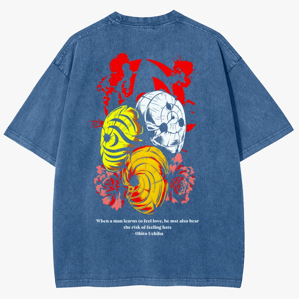 Naruto Anime Unisex Fit Washed T-Shirt