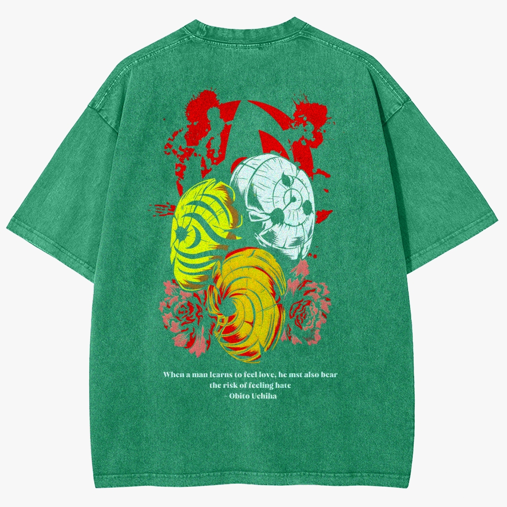 Naruto Anime Unisex Fit Washed T-Shirt