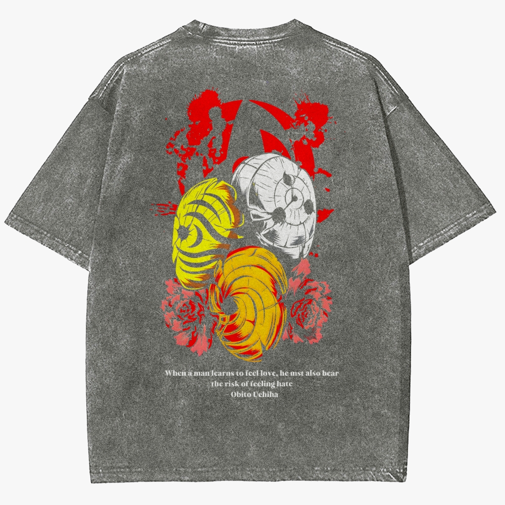Naruto Anime Unisex Fit Washed T-Shirt