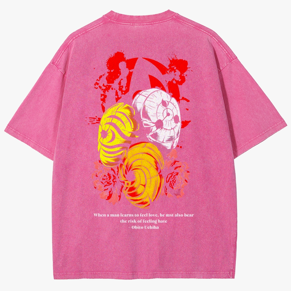 Naruto Anime Unisex Fit Washed T-Shirt