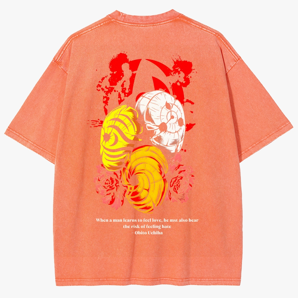 Naruto Anime Unisex Fit Washed T-Shirt