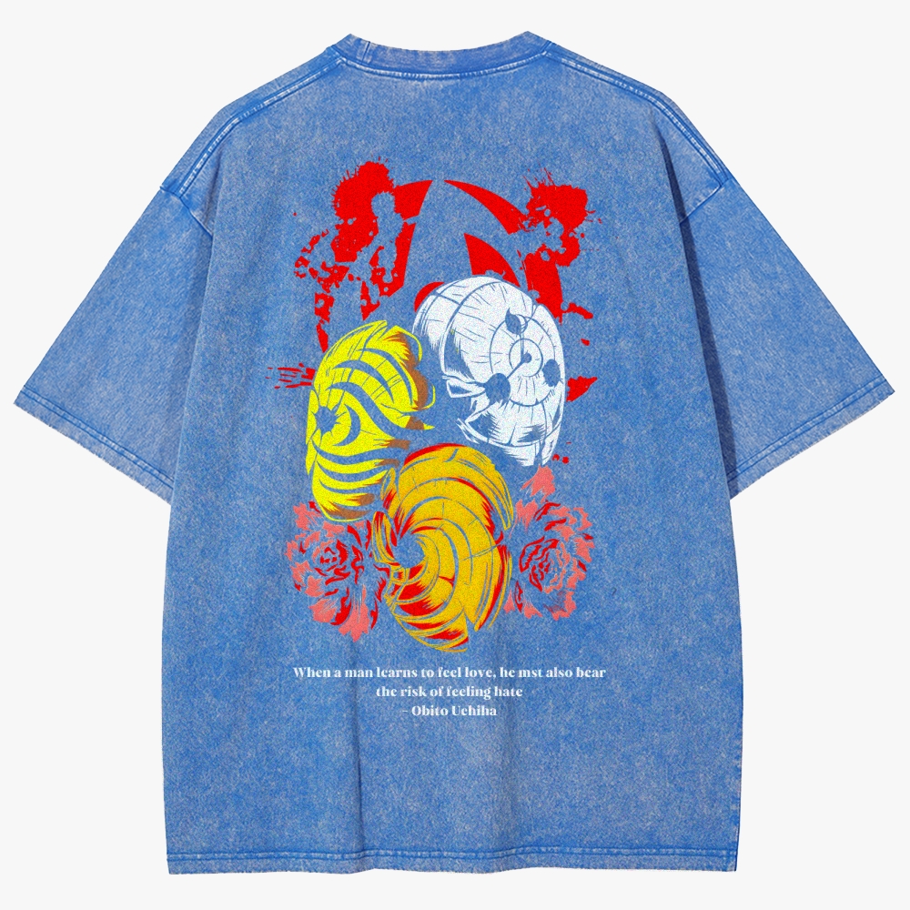 Naruto Anime Unisex Fit Washed T-Shirt