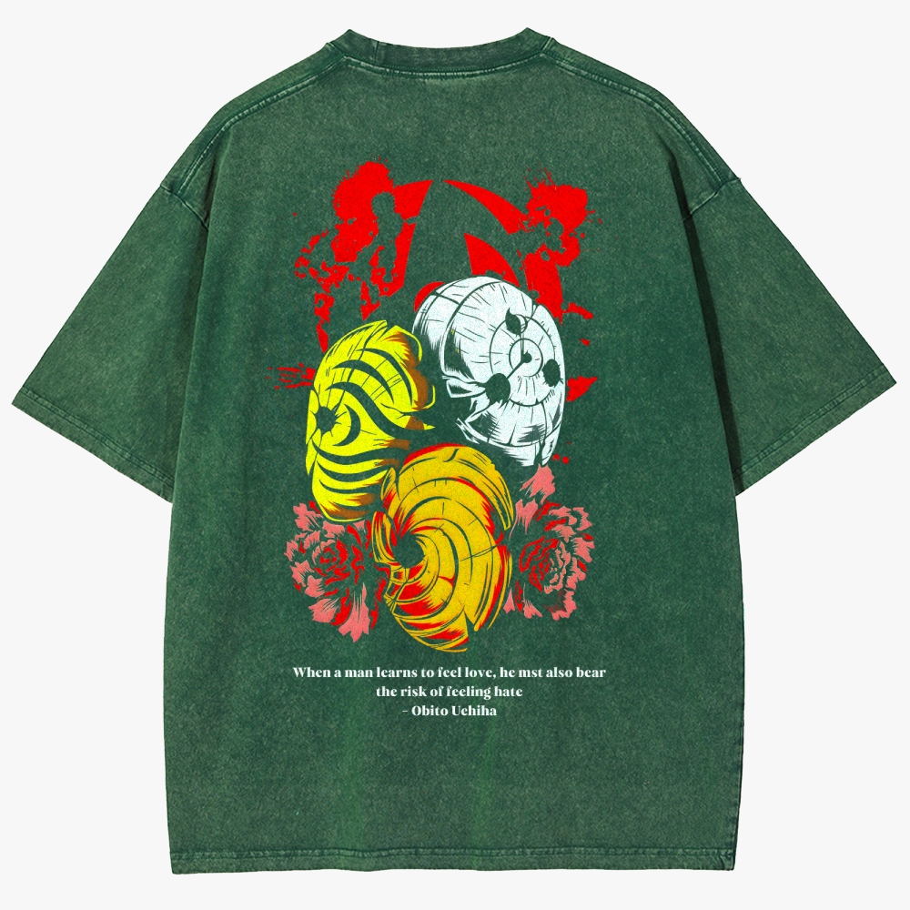 Naruto Anime Unisex Fit Washed T-Shirt