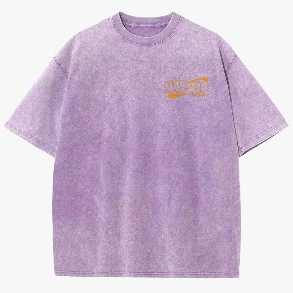 Naruto Sasuke Uchiha Unisex Fit Washed T-Shirt