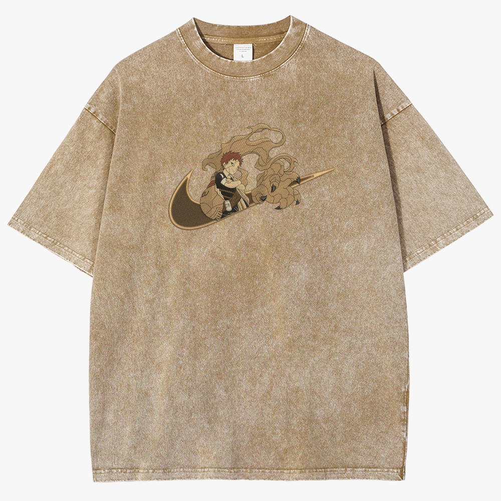 Naruto Gaara Unisex Fit Washed T-Shirt