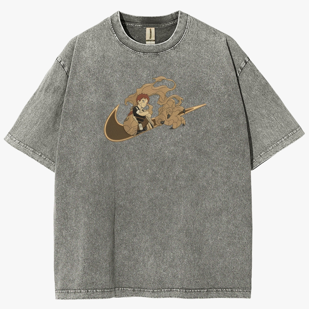 Naruto Gaara Unisex Fit Washed T-Shirt