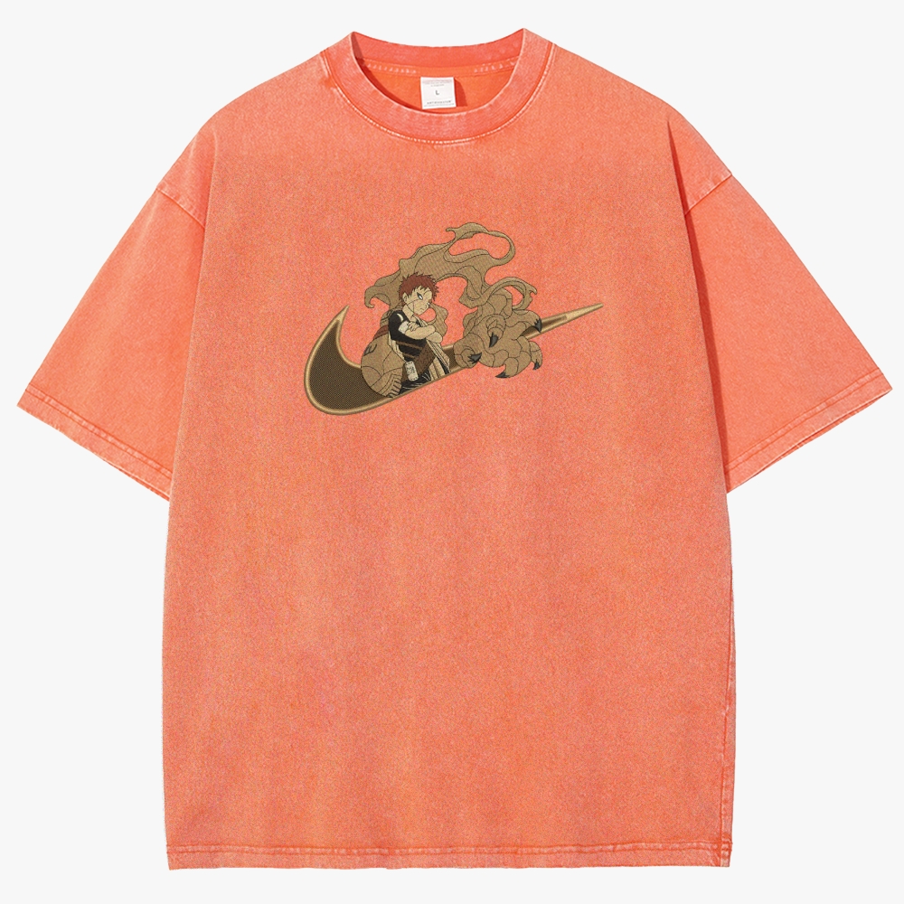 Naruto Gaara Unisex Fit Washed T-Shirt