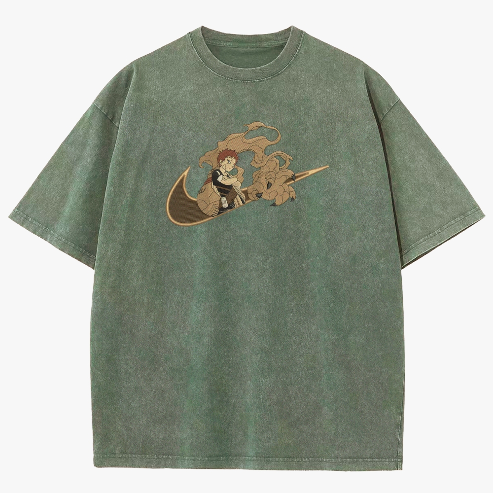 Naruto Gaara Unisex Fit Washed T-Shirt
