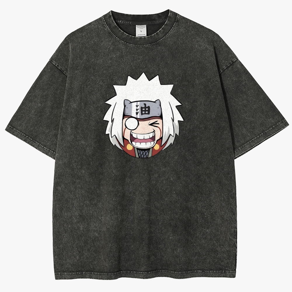 Naruto  JIRAYA Unisex Fit Washed T-Shirt