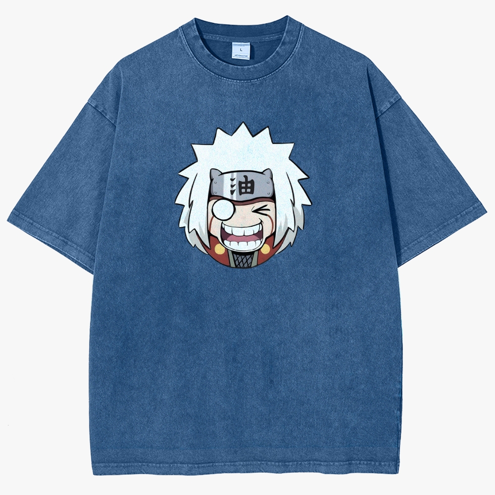 Naruto  JIRAYA Unisex Fit Washed T-Shirt